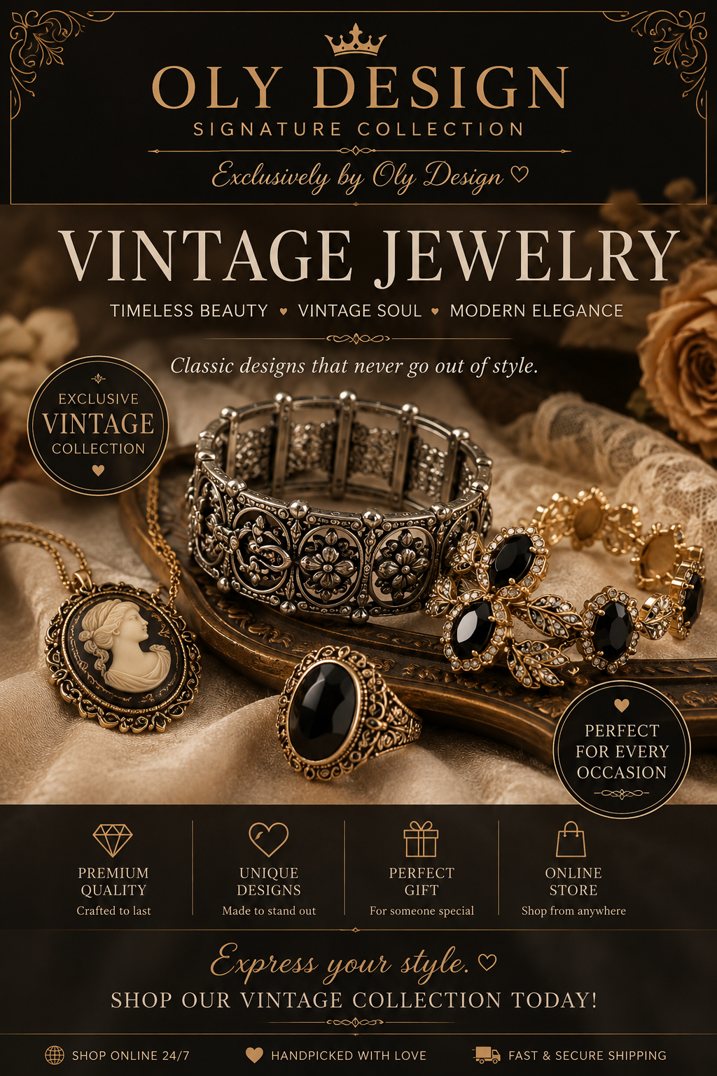 Elegant Vintage Jewlery