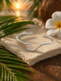 Ocean Wave Open Cuff Bracelet