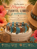 Turquoise Crescent Stretch Bracelet