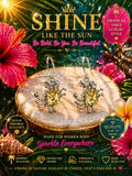 Golden Crystal Crab Drop Earring