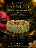 Mermaid Essence Crystal Bracelet – Luxury Gold Stretch Bracelet | Exclusive by OLY DESIGN