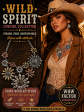Wild Spirit Cowgirl Collection Jewelry Set Necklace Earrings Multicolor Western