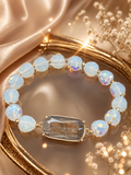 Celestial Glow Crystal Bracelet – Opalite & Gray Gemstone Bracelet | OLY DESIGN